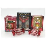 NASCAR MICKEY MOUSE CANDY CHRISTMAS ORNAMENTS