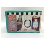 SIX COCA-COLA POLAR BEAR GLASSES