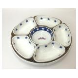 CROFTON STONEWARE 4TH OF JULY SNACK TRAY