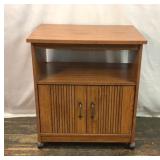 MCM WOOD MICROWAVE CART TV STAND