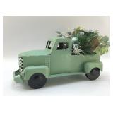 METAL PICK UP TRUCK CHRISTMAS DECOR