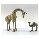 GIRAFFE AND CAMEL, BRASS 8'