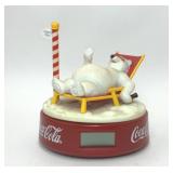 1995 COCA-COLA POLAR BEAR ALARM CLOCK