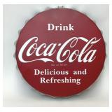 METAL COCA-COLA BOTTLE CAP SIGN WALL DECOR