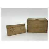 ANTIQUE PRIMITIVE BUTTER MOLD STAR MOTIF