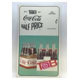 1965 CARDBOARD COCA-COLA AND TAB PROMO SIGN