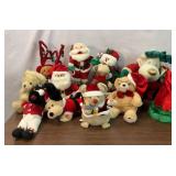 COLLECTION CHRISTMAS STUFFED ANIMAL DECORATIONS