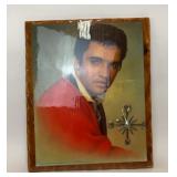 1986 ELVIS PRESLEY WALL CLOCK