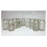 15 ASSORTED MASON JARS