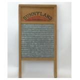 SUNNYLAND STANDARD FAMILY SIZE COLUMBUS WASHBOARD