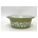 VTG PYREX SPRING BLOSSOM ROUND COVERED CASSEROLE