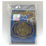 BLACK IRON US NAVY BELT BUCKLE