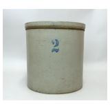ANTIQUE 2 GALLON STONEWARE CROCK