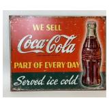 WE SELL COCA-COLA VTG STYLE METAL SIGN