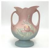 HULL ART POTTERY MAGNOLIA DOUBLE HANDLE VASE
