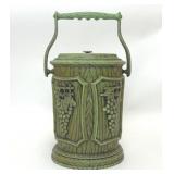 VTG 70S AVOCADO GREEN GRAPE PLASTIC ICE BUCKET