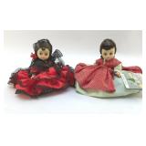PAIR OF MADAME ALEXANDER DOLLS 1960S