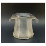 1950S SWIRL GLASS TOP HAT, CANDY DISH