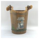 HAND PAINTED WELL BUCKET