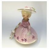 1958 NAPCO " DAINTY MISS PINK"  PERFUME BOTTLE