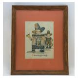 FRAMED CREAM OF WHEAT 1923 ADVERTISING