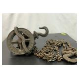 1900 YALE SCREW GEARED BLOCK & CHAIN