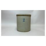 ANTIQUE 2 GALLON STONEWARE CROCK