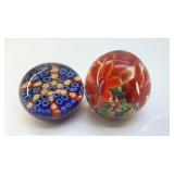 MILLEFIORI PAPERWEIGHTS