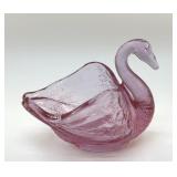 FENTON 1980 DUSTY ROSE SWAN