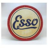 ESSO AAA METAL SIGN VTG, GREEN BACK