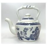 EMPIRE WARE BLUE WILLOW KETTLE TEAPOT