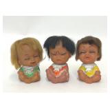 SET OF 3 1960S-70S MOODY CUTIES DOLLS