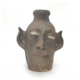 BEN WATFORD 2019 SIGNED FOLK ART POTTERY FACE JUG