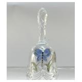 FENTON BUTTERFLY HANDPAINTED BELL 4"