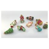 ANTIQUE BLOWN GLASS CHRISTMAS ORNAMENTS