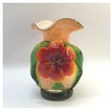 STUDIO ART GLASS VASE 6"