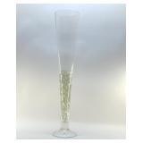 LARGE POLAND ART GLASS FLOOR VASE 29"