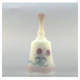FENTON SATIN HAND PAINTED BELL 4"