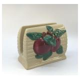 APPLE NAPKIN HOLDER CERAMIC 5 INCHES