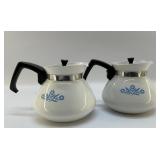 CORNINGWARE COFFEE CARAFE PAIR