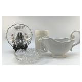 ASSORTED TABLEWARE SILVER OVERLAY
