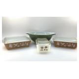 PYREX EARLY AMERICAN CASSEROLES, MIXING BOWL