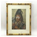 VTG JOY ADAMSON KENYAN TRIBAL PRINT