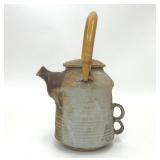HANDCRAFTED STUDIO POTTERY STONEWARE TEAPOT