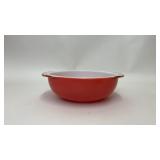 VTG PYREX PINK 2QT ROUND HANDLED CASSEROLE