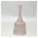 1989 FENTON GLASS PINK SHELL GLASS BELL