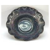 SEAGROVE NC Oï¿½QUINN POTTERY FLUTED BOWL