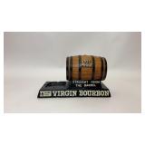 VTG VIRGIN BOURBON CHALKWARE BARBACK DISPLAY