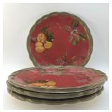 4 TRACY OCTAVIA HILL PLATES 11 INCHES