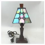 TIFFANY STYLE MINI STAINED GLASS LAMP